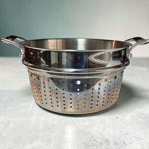 All-Clad Stainless Steel 12-Qt Pasta Steamer Insert Strainer 11" Diameter x 6.5"